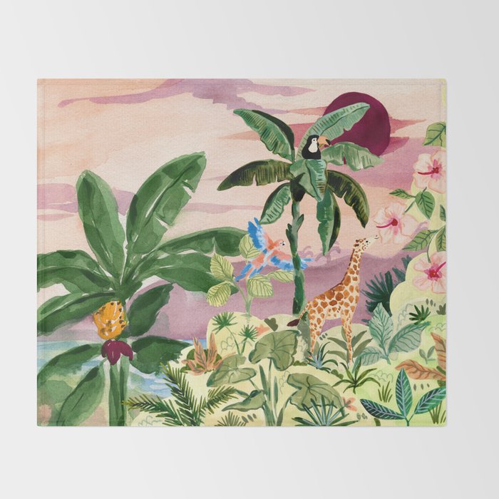 Jungle Throw Blanket Gallery Image 2