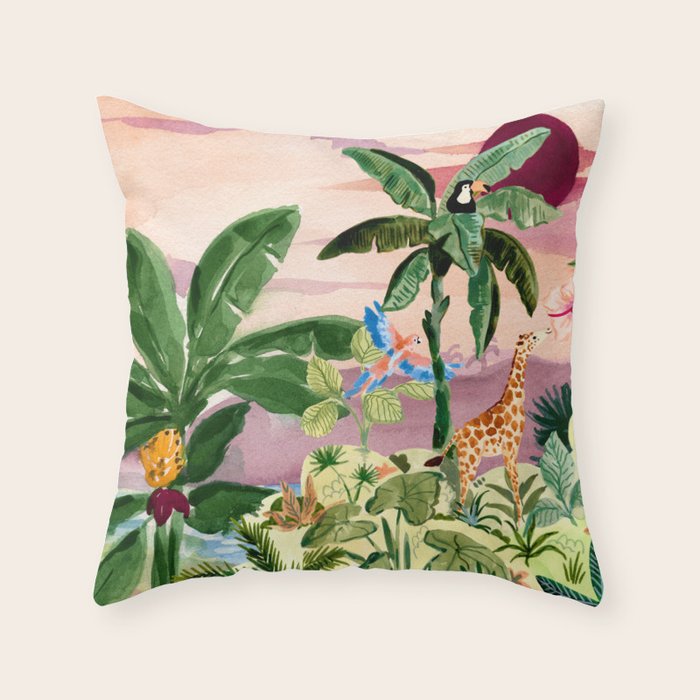 Jungle Throw Pillow Gallery Image 1