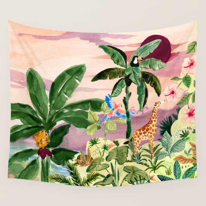 Jungle Wall Tapestry Gallery Image 4