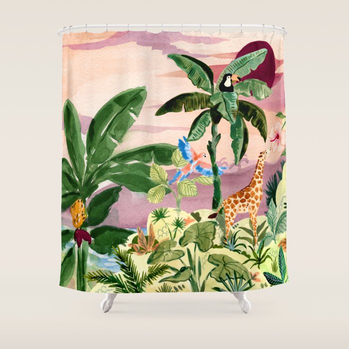 Jungle Shower Curtain Gallery Image 1
