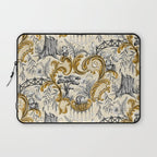 Rococo Raccoons - gold Laptop Sleeve Gallery Image 1