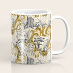 Rococo Raccoons - gold Coffee Mug Gallery Image 1