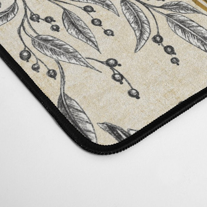 Rococo Raccoons - gold Desk Mat Gallery Image 4