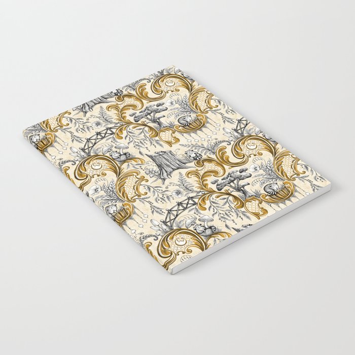 Rococo Raccoons - gold Notebook Gallery Image 2
