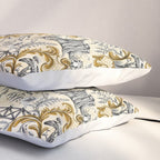 Rococo Raccoons - gold Pillow Sham Gallery Image 3