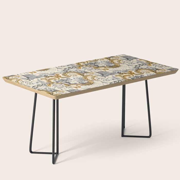 Rococo Raccoons - gold Coffee Table Gallery Image 1