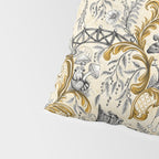 Rococo Raccoons - gold Pillow Sham Gallery Image 4