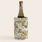 Rococo Raccoons - gold Wine Chiller Gallery Image 3
