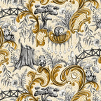 Rococo Raccoons - gold Coffee Mug Gallery Image 2