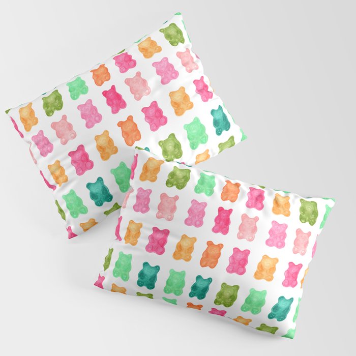 Gummy Bears Colorful Candy Pillow Sham Gallery Image 1