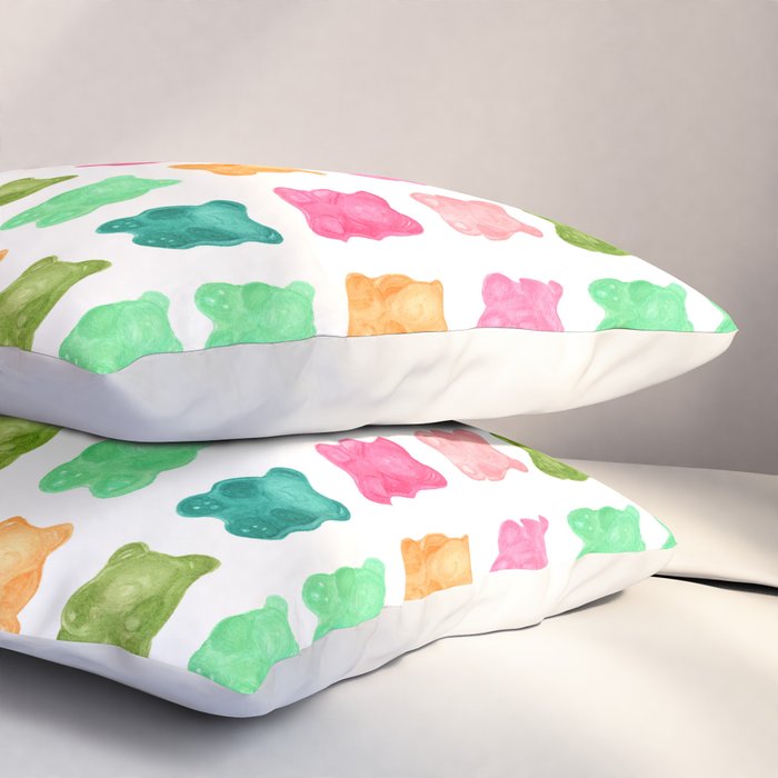 Gummy Bears Colorful Candy Pillow Sham Gallery Image 3