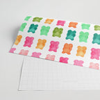 Gummy Bears Colorful Candy Wrapping Paper Gallery Image 2