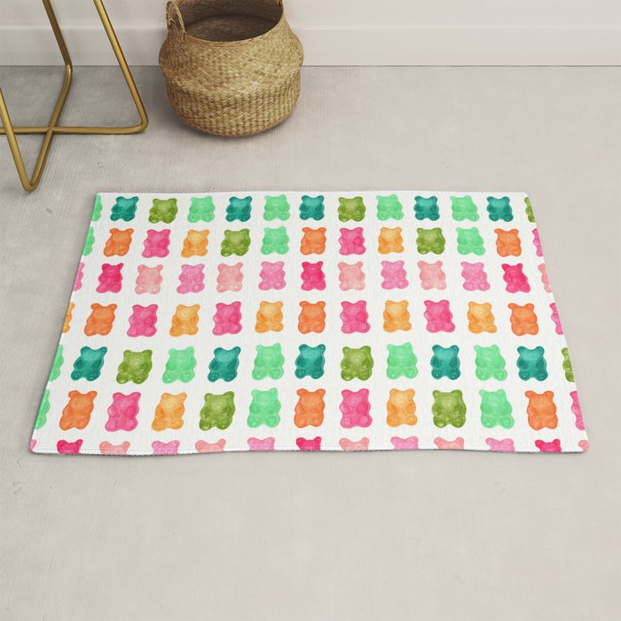 Gummy Bears Colorful Candy Rug Gallery Image 1