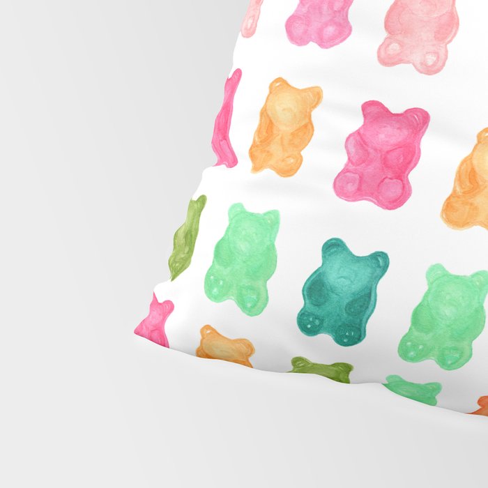 Gummy Bears Colorful Candy Pillow Sham Gallery Image 4