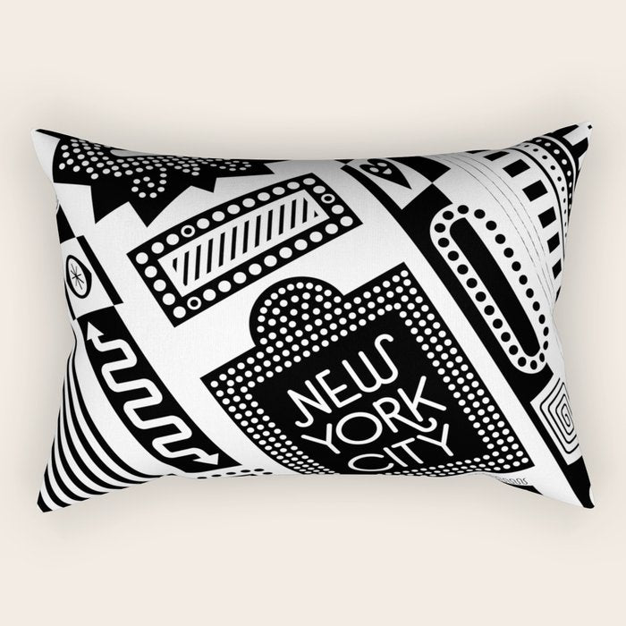 Downtown NYC Rectangular Pillow Gallery Image 1