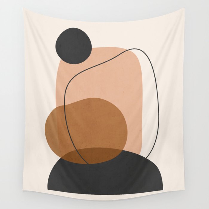 Minimal Abstract Art 12 Wall Tapestry Gallery Image 1