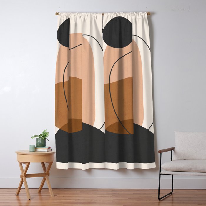 Minimal Abstract Art 12 Window Curtain Gallery Image 1