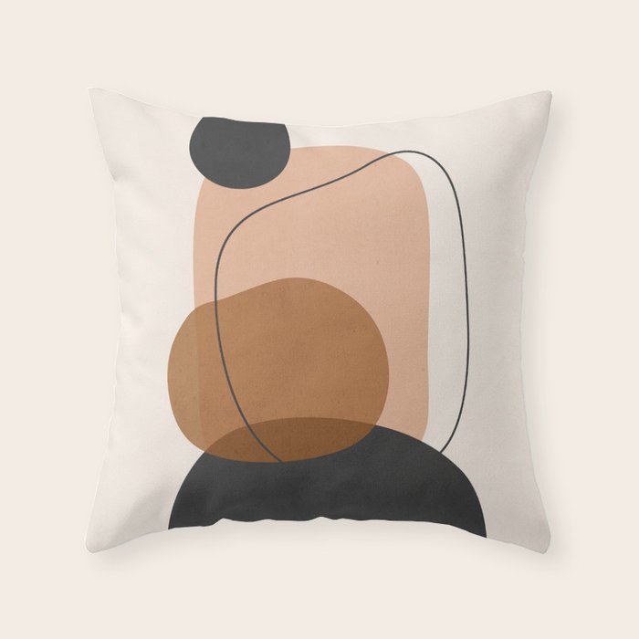 Minimal Abstract Art 12 Throw Pillow Gallery Image 6