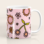 Cherry Flower Print Coffee Mug Gallery Image 1