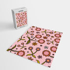 Cherry Flower Print Jigsaw Puzzle Gallery Image 2