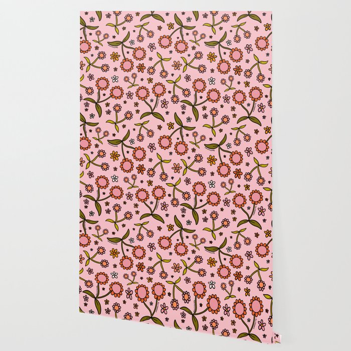 Cherry Flower Print Wallpaper Gallery Image 2