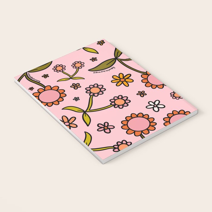 Cherry Flower Print Notebook Gallery Image 3
