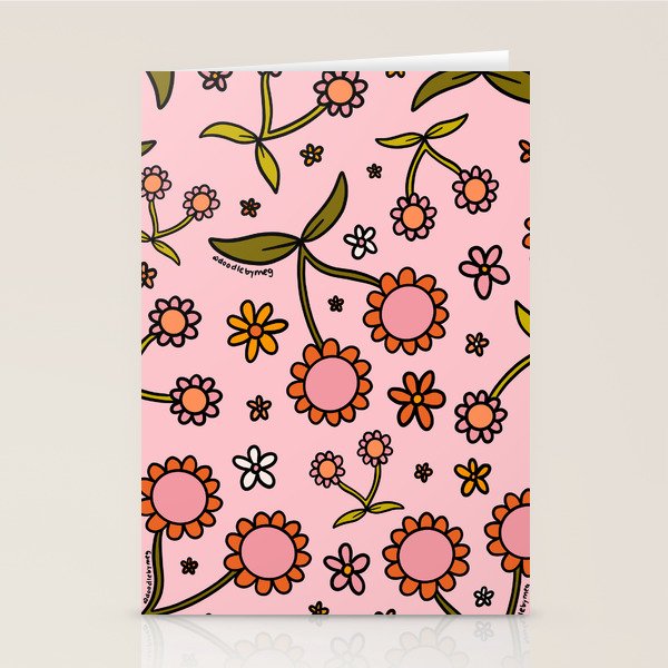 Cherry Flower Print Stationery Card Gallery Image 2
