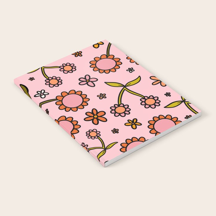 Cherry Flower Print Notebook Gallery Image 2