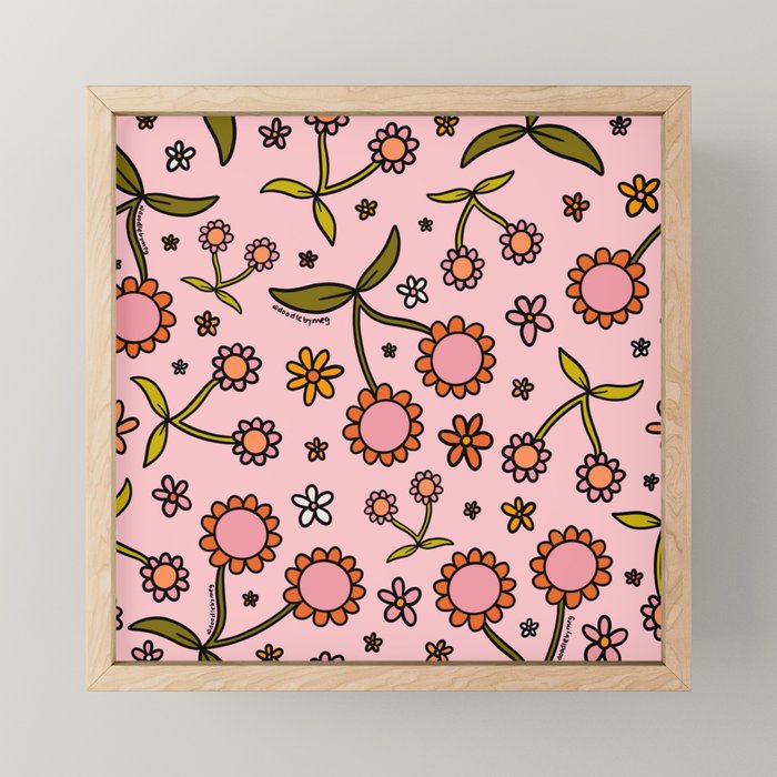 Cherry Flower Print Mini Art Print Gallery Image 1
