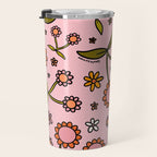 Cherry Flower Print Travel Mug Gallery Image 3