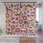 Cherry Flower Print Wall Mural Gallery Image 1
