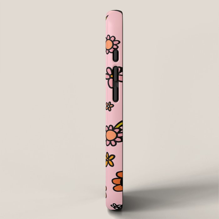 Cherry Flower Print iPhone Case Gallery Image 2