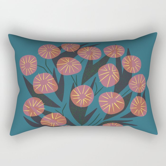 Bouquet Still Life Rectangular Pillow Gallery Image 1