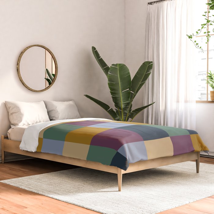 Bold Retro Checks Pattern - Large XIV Comforter Gallery Image 2