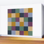 Bold Retro Checks Pattern - Large XIV Wall Mural Gallery Image 2