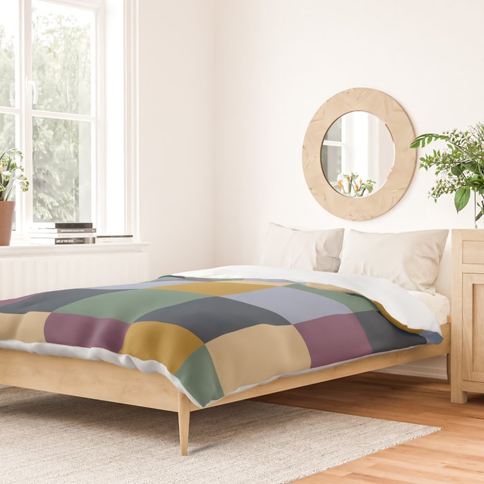 Bold Retro Checks Pattern - Large XIV Duvet Cover Gallery Image 2