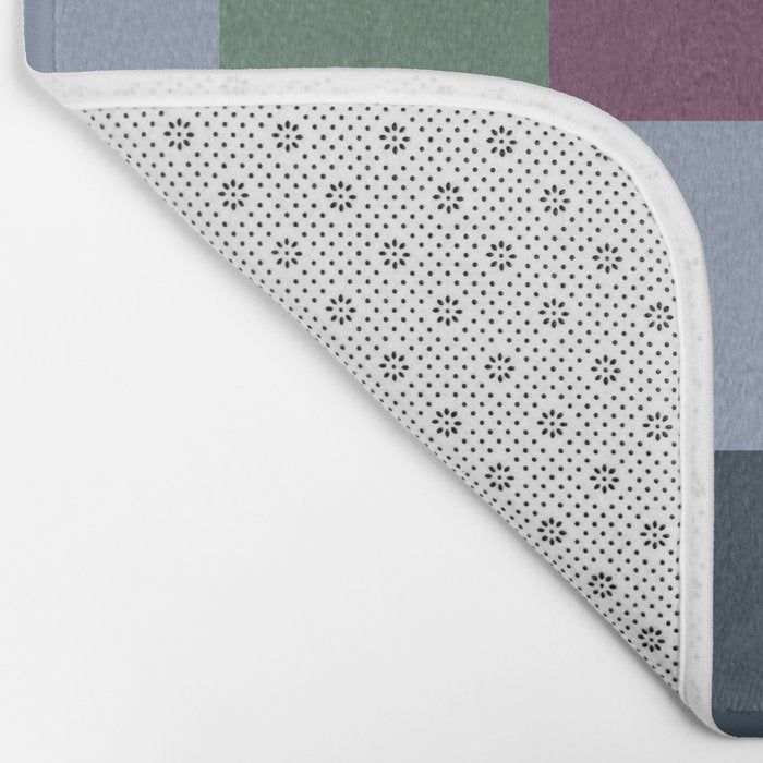 Bold Retro Checks Pattern - Large XIV Bath Mat Gallery Image 2