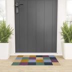 Bold Retro Checks Pattern - Large XIV Welcome Mat Gallery Image 3