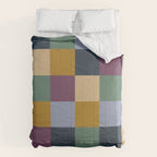 Bold Retro Checks Pattern - Large XIV Comforter Gallery Image 6
