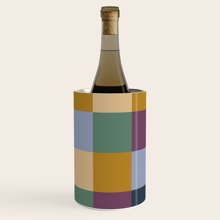 Bold Retro Checks Pattern - Large XIV Wine Chiller Gallery Image 2