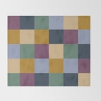 Bold Retro Checks Pattern - Large XIV Throw Blanket Gallery Image 2