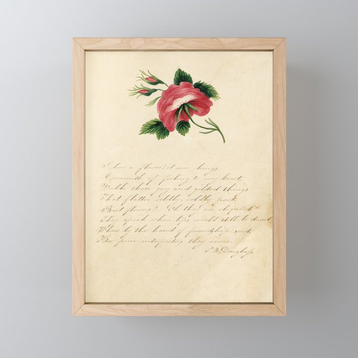 Rose by Sarah Mapps Douglass, 1833 Mini Art Print Gallery Image 1
