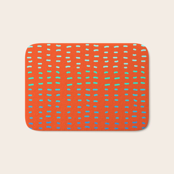 Fiesta at Festival - Orange Bath Mat Gallery Image 1
