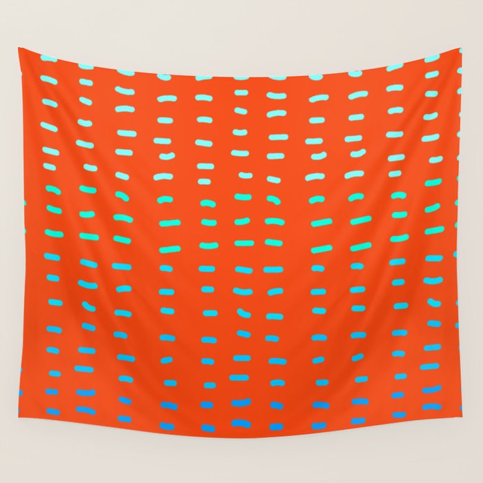 Fiesta at Festival - Orange Wall Tapestry Gallery Image 1