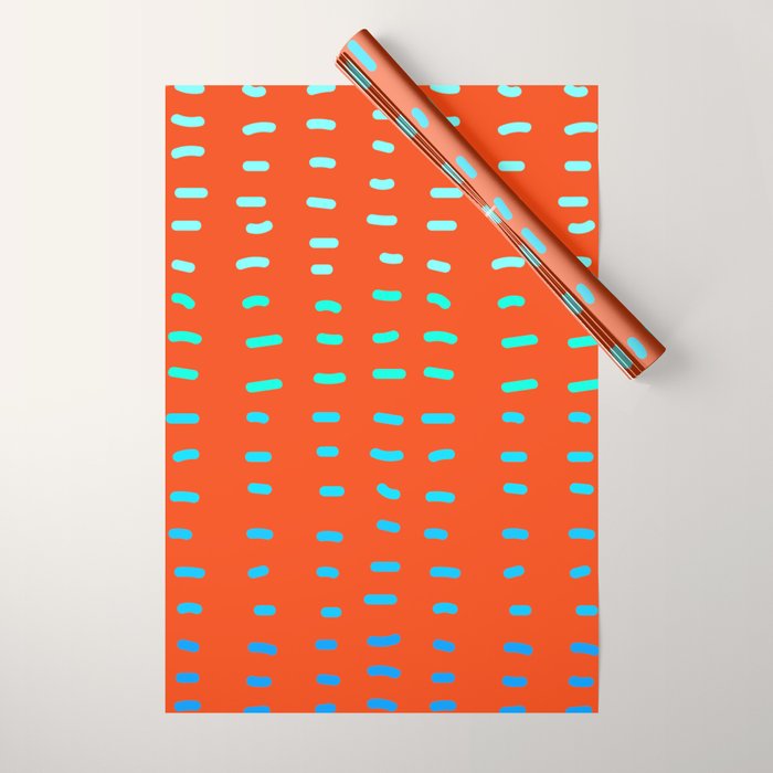 Fiesta at Festival - Orange Wrapping Paper Gallery Image 1