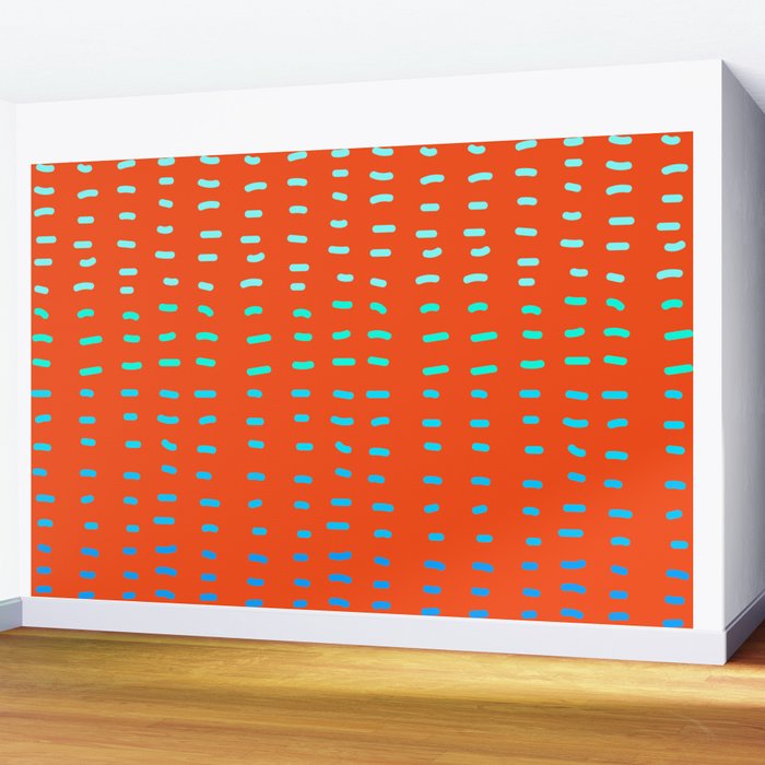 Fiesta at Festival - Orange Wall Mural Gallery Image 2