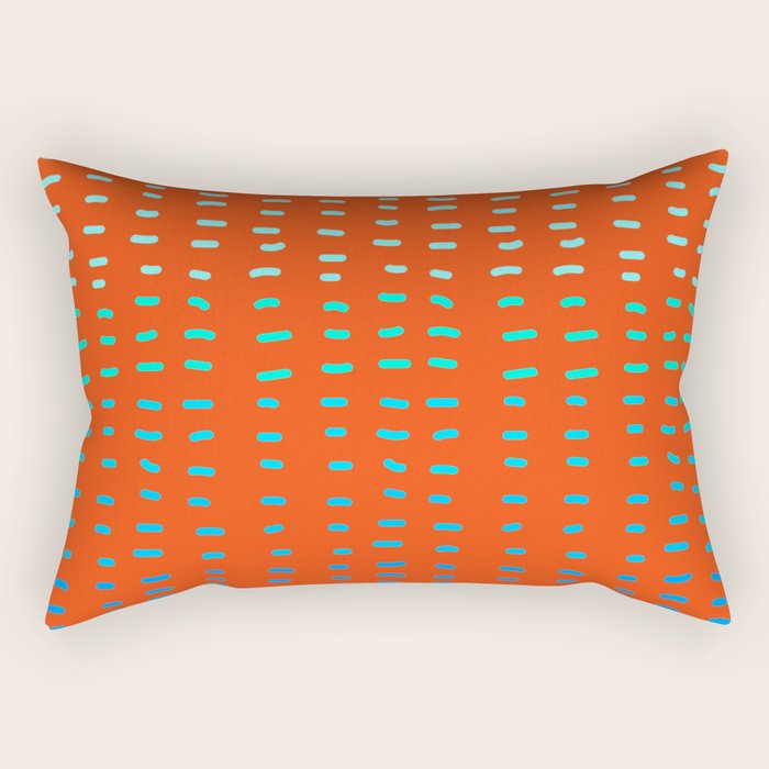 Fiesta at Festival - Orange Rectangular Pillow Gallery Image 2