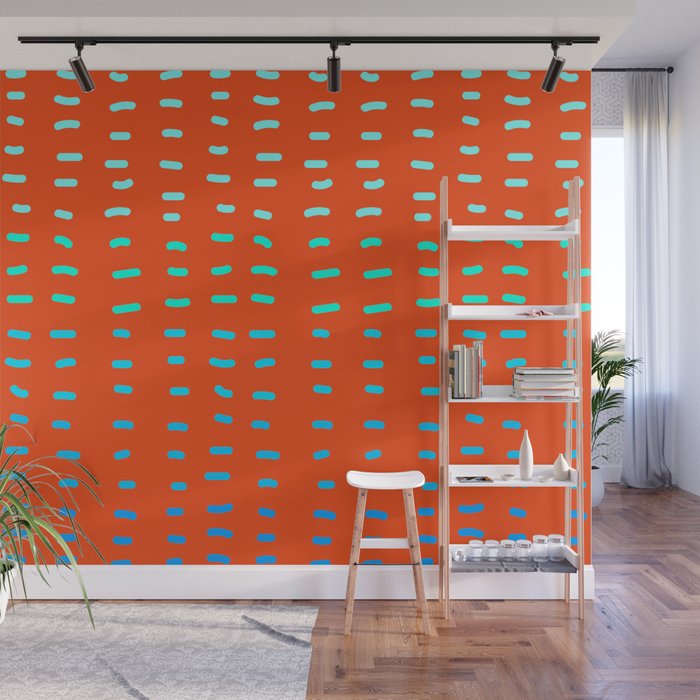 Fiesta at Festival - Orange Wall Mural Gallery Image 1