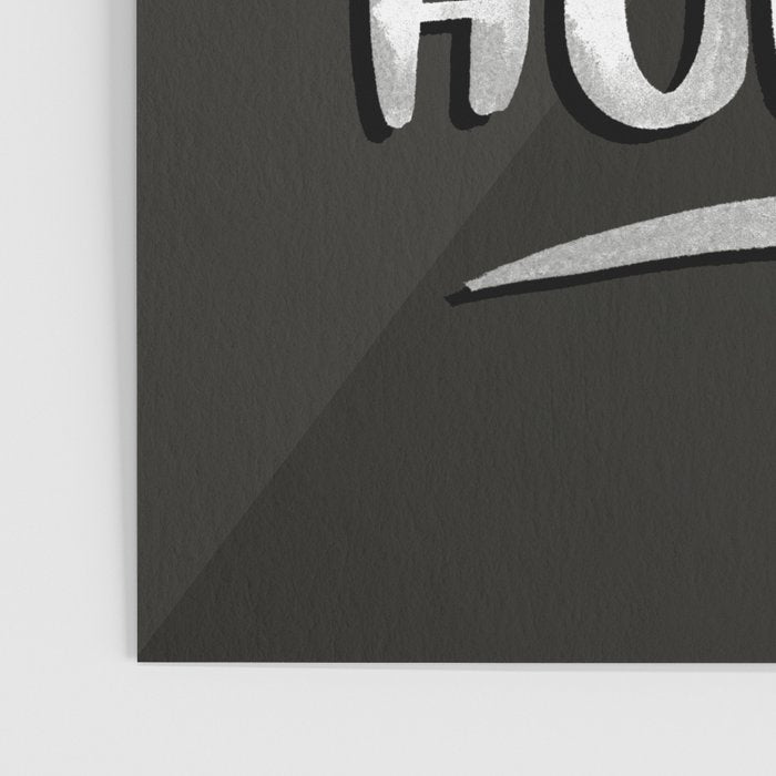 Be a Nice Human - White Type on Black Palette Poster Gallery Image 3