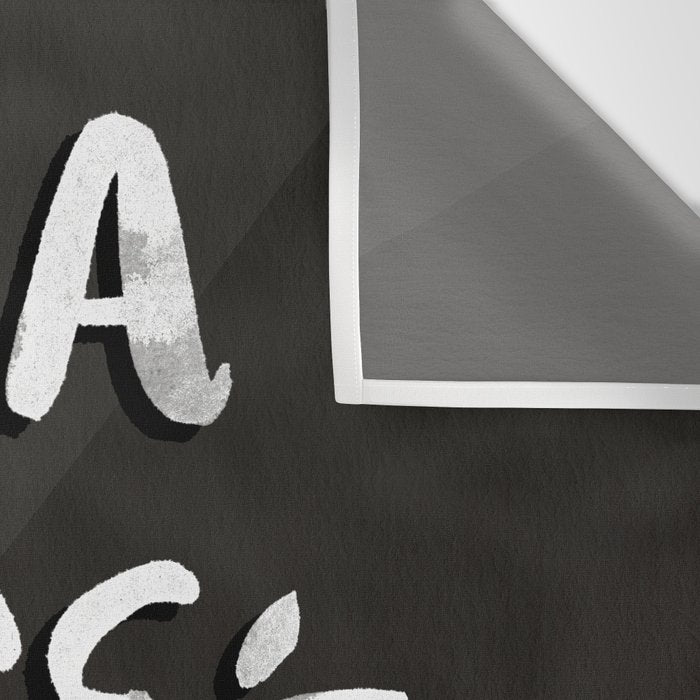 Be a Nice Human - White Type on Black Palette Wall Tapestry Gallery Image 3